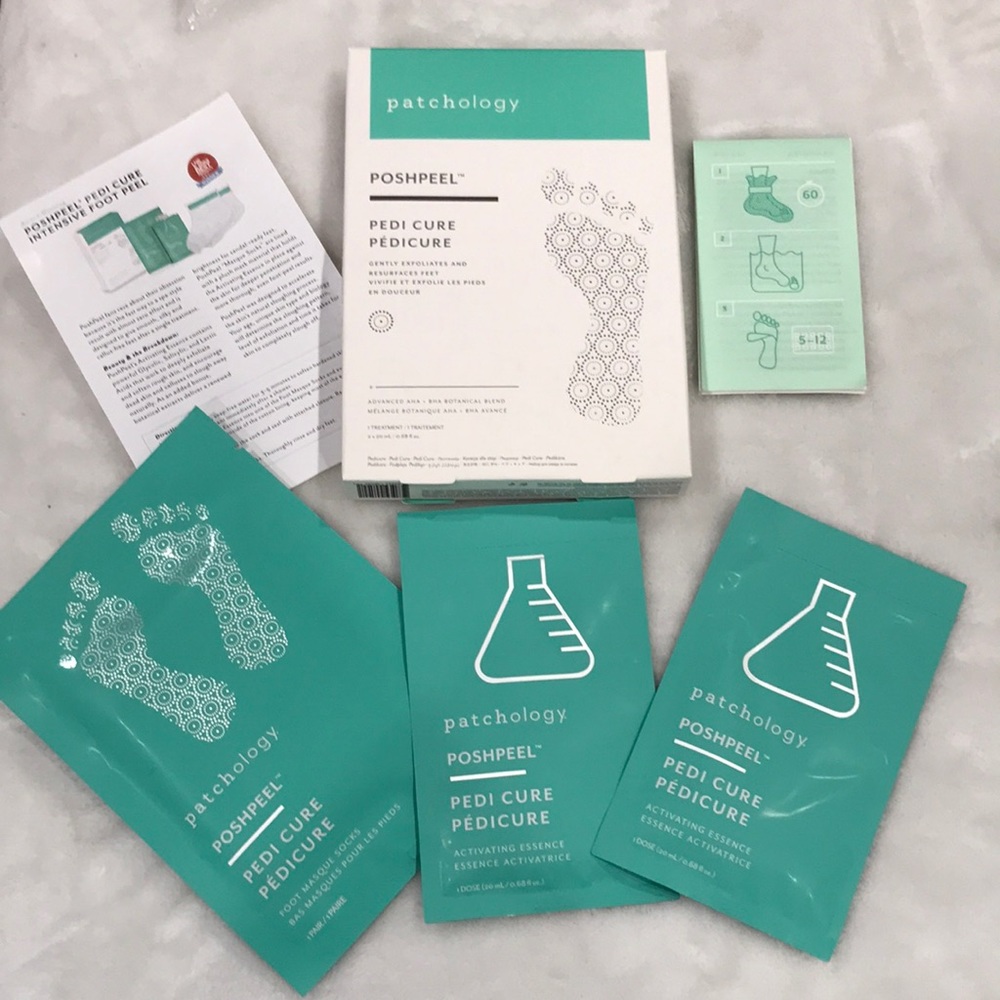 Patchology posh peel pedi cure advanced AHA + BHA botanical blend